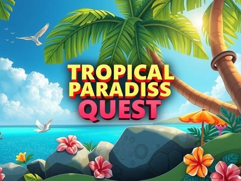 Tropical Paradise Quest Game Banner